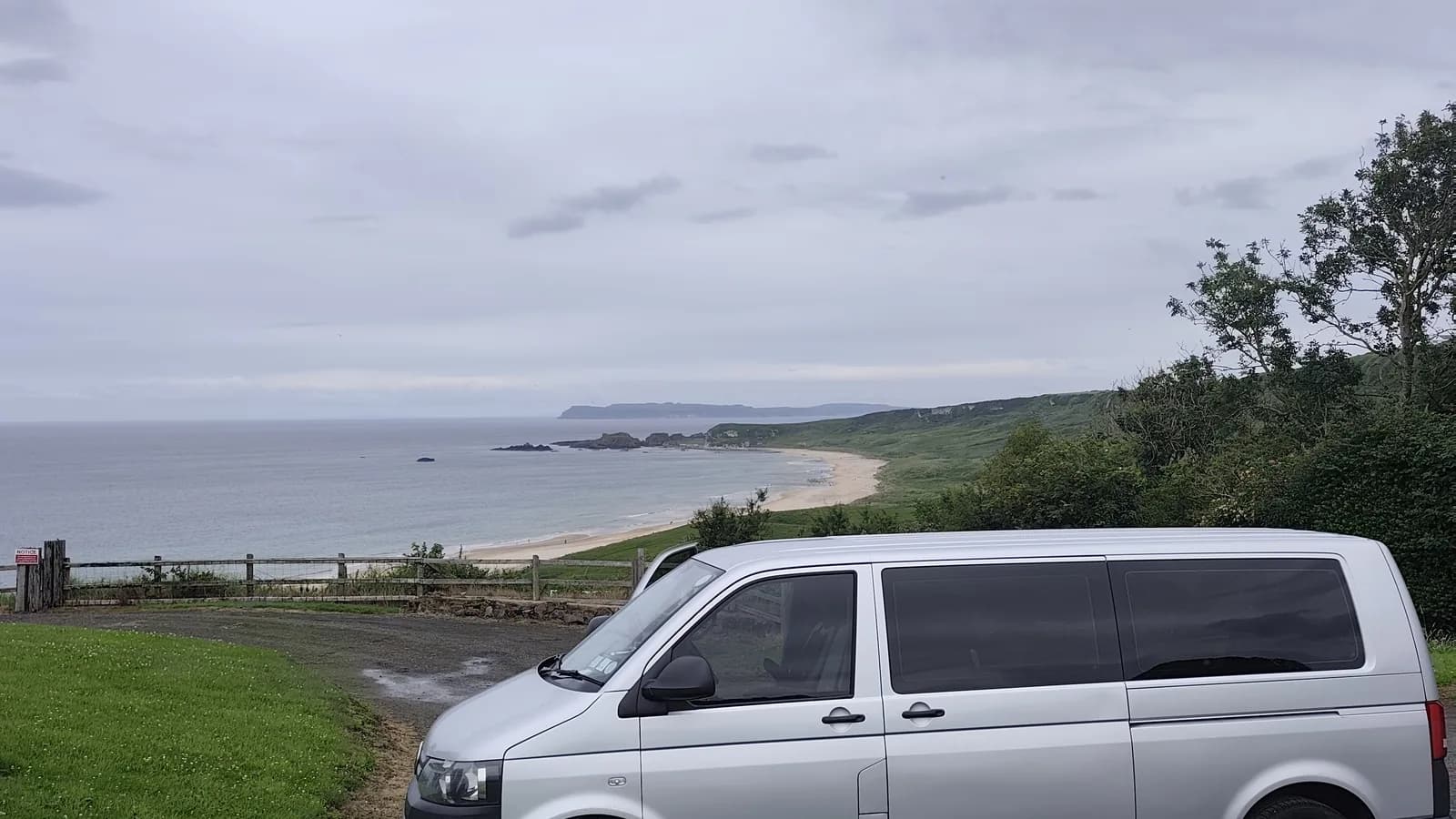 Executive van on a Wild Atlantic Way coastal road