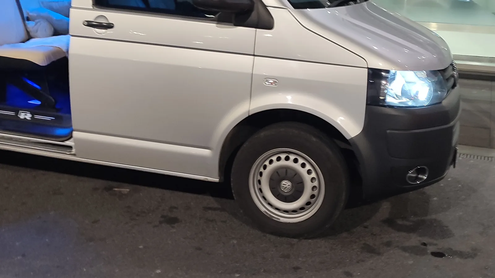 Private executive van at Dublin Airport Terminal 2 departures